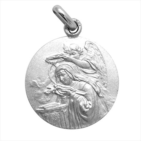 Silver medal Saint Rita 12 mm