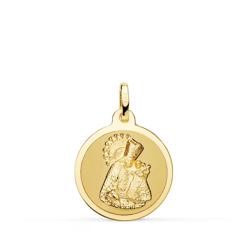 Médaille Vierge des Abandonnés 18K Mat et Brillant 18 mm