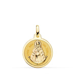 18K Medal Virgin Del Rocio Shine 18 mm