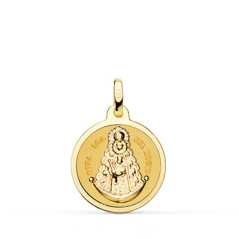 18K Virgin Del Rocio Medal Shine 18 mm