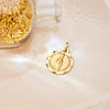 18K Yellow Gold Our Lady of Valvanera Medal Carved 20 mm