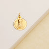 Médaille en or jaune 18 carats Fray Leopoldo Lunette 18 mm