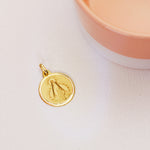 18K Yellow Gold Medal Virgin of the Head Bezel 18 mm