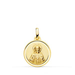 9K Medalla Corazon Jesus Bisel 16 mm