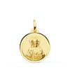 9K Medalla Corazon De Jesus Bisel 20 mm