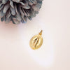 18K Miraculous Virgin Scapular Oval 25 x 20 mm