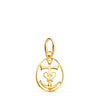 18K Yellow Gold Camargue Cross Pendant with Frame. 18x12mm