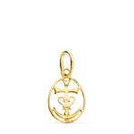 18K Yellow Gold Camargue Cross Pendant with Frame. 18x12mm