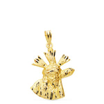 18K Christ Of The Great Power Silhouette 24x18 mm
