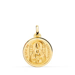 18K Virgin Our Lady of Coromoto Medal 18 mm Bezel Size