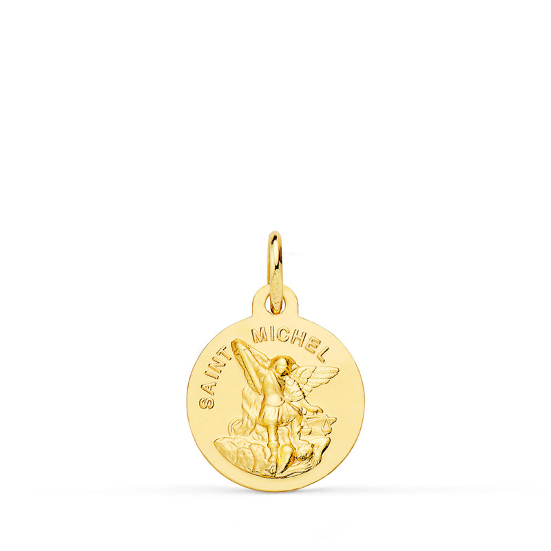 Médaille Saint Michel 9K 14 mm