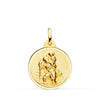 Lunette Médaille Saint Christophe 18K 20 mm