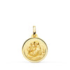 9K Yellow Gold Saint Anthony Medal Bezel 16 mm