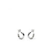 Small Silver Hoop Earrings Thick Design