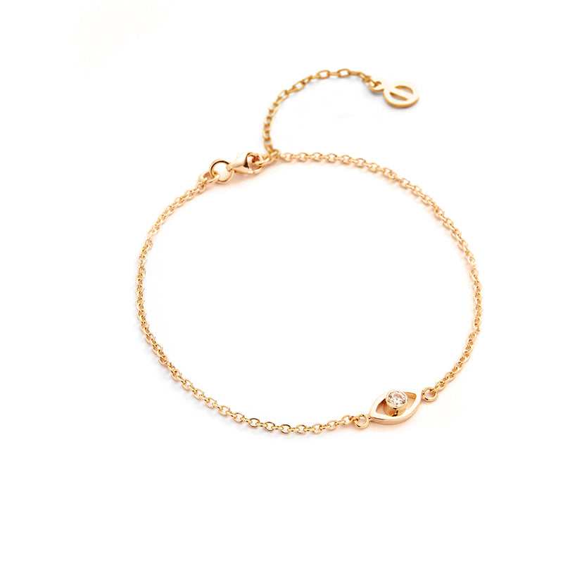 Pulsera Ojo Circonita Gold