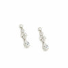 Small Silver Bridal Party Earrings