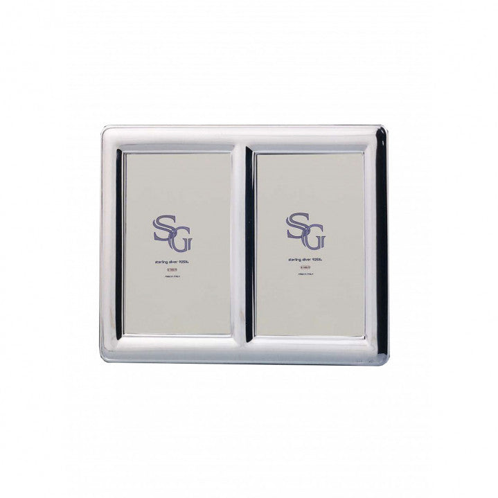 925 Sterling Silver Double Photo Frame 