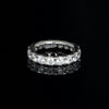 4mm White Zirconia Wedding Band