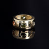 18k Gold Plated Multi-Shaped Multi-Color Zirconia Band Ring