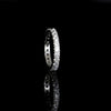 Wedding ring with 2.5 mm zircons