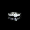 7mm Solitaire Ring in Silver and White Zirconia