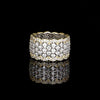 Bague maille haute bicolore