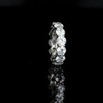 6mm pave wedding ring