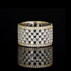 Band ring with white zirconia