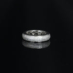 18k Gold Plated 5mm Micropave Wedding Band