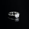 Bague Solitaire en Argent et Zircons 7 mm