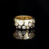 Bague maille basse bicolore