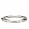 Thick Cylindrical Silver Slave Bracelet