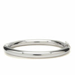 Thick Cylindrical Silver Slave Bracelet