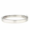 Bracelet d'esclave au design basique en argent lisse