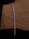 Pulsera Rivière Plata Circonitas con Garras 2 mm