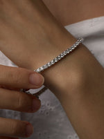 Rivière Silver Bracelets Design Circular Zirconia 3 mm