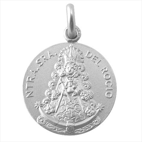 Our Lady of Rocio silver medal 20 mm