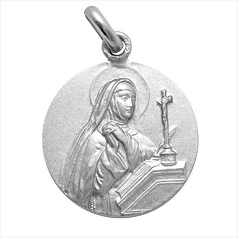 Médaille Sainte Thérèse en argent 16 mm