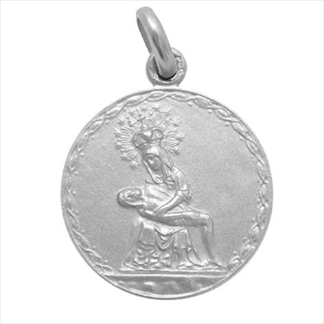 Virgin of Mercy silver medal 20 mm