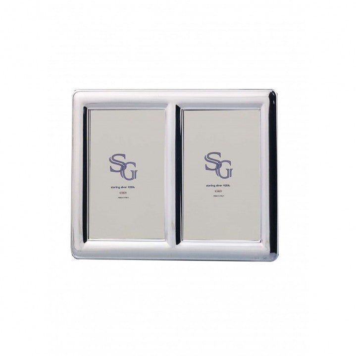 Double 925 Sterling Silver Photo Frame 
